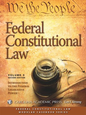 cover image of Federal Constitutional Law: Introduction to the Federal Legislative Power